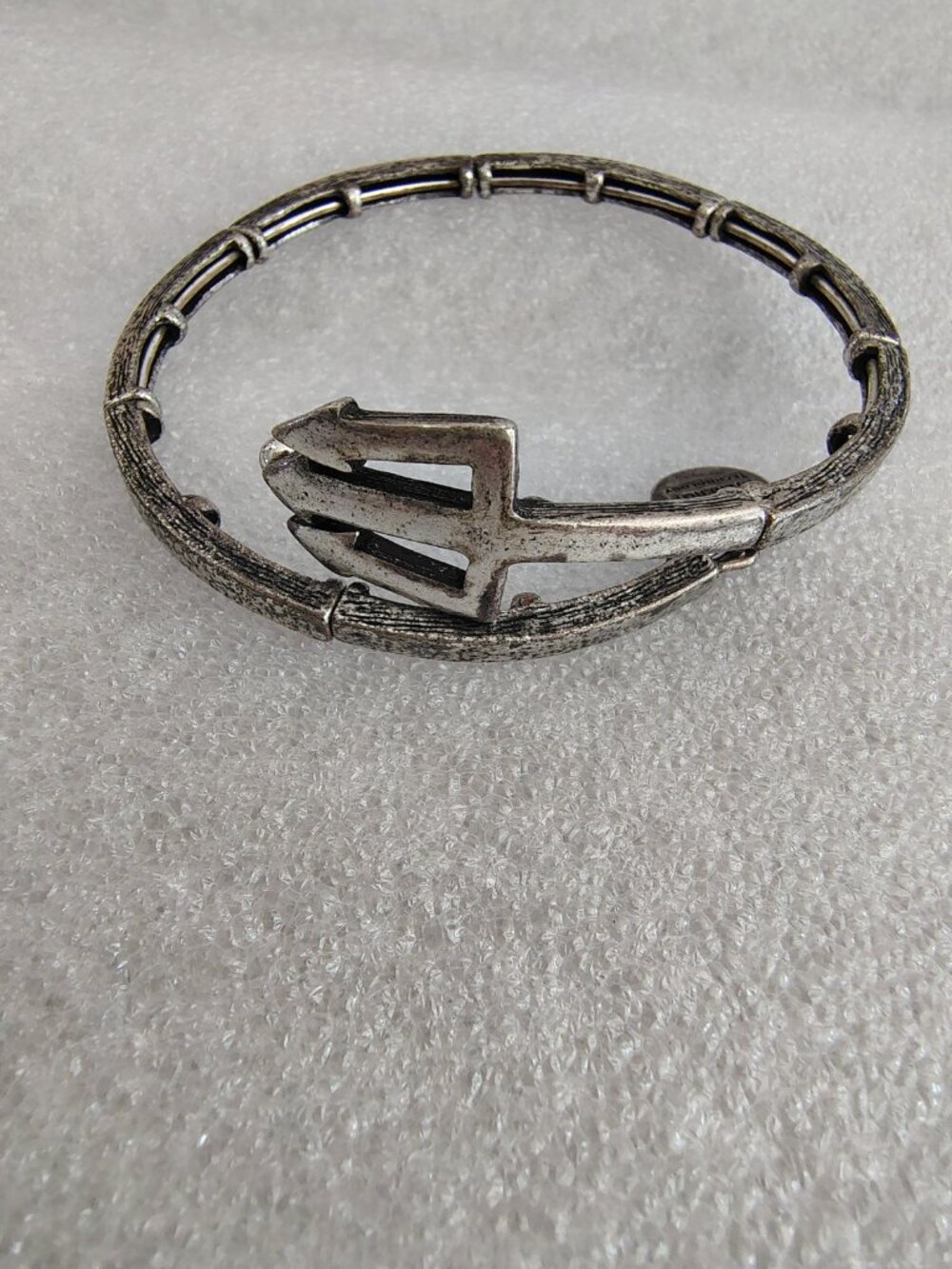 Alex and Ani Trident Metal Vintage Wrap Bracelet Stackable Adjustable 178